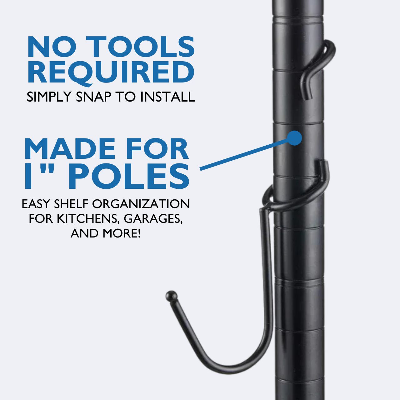 J-Hook 5 Pack - Black