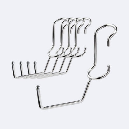 Utility Hanger 5 Pack - Chrome - PoleHooks™