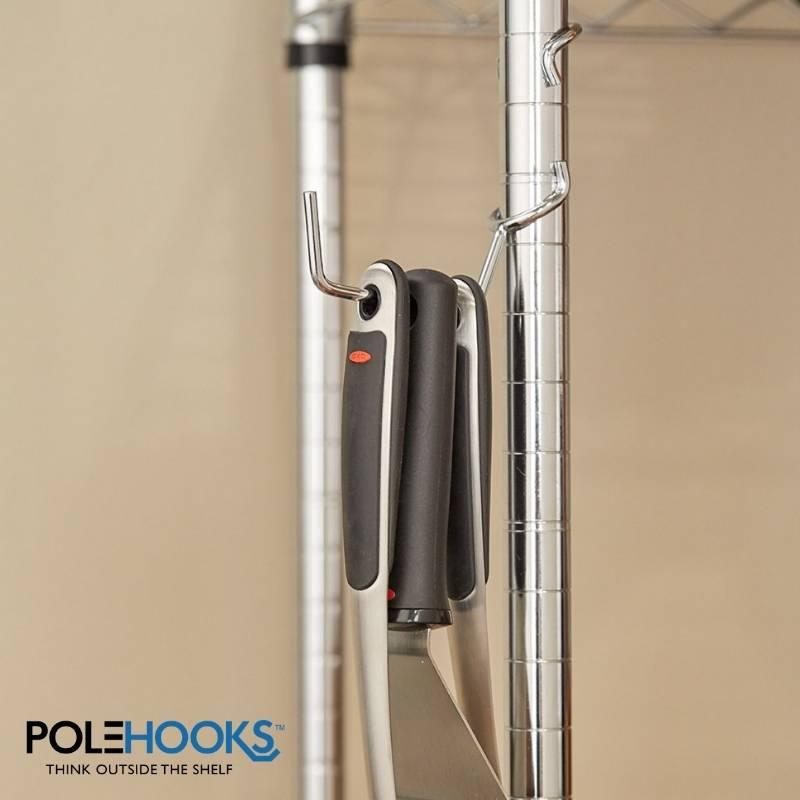 Utility Hanger 5 Pack - Chrome - PoleHooks™